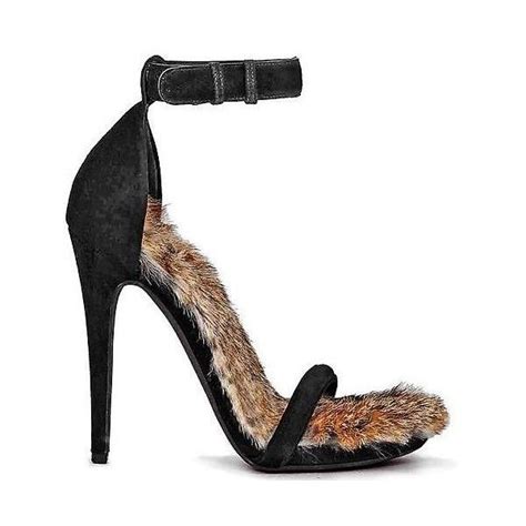 celine rabbit fur-lined heels|Celine Céline Fur Lined Sandals .